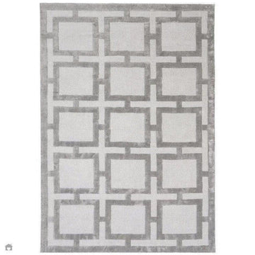 Katherine Carnaby Eaton Modern Designer Geometric Super-Soft Hand-Woven High-Density Textured Silky Metallic Shimmer Viscose Flatweave Sand Rug-Asiatic Carpets-Rug Love - The Most Loved Rug Store